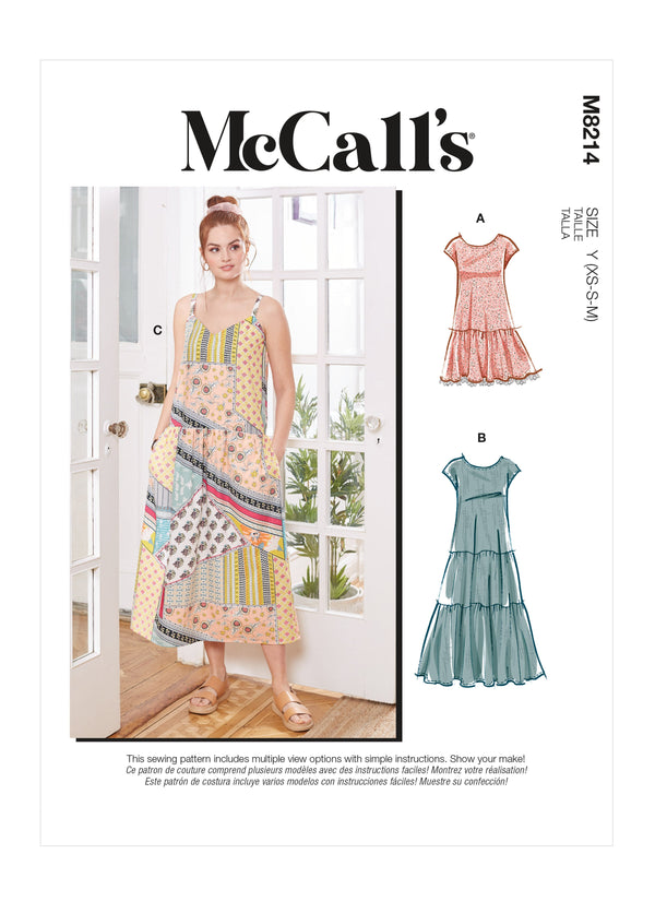 McCall’s Misses Dresses & Mask Sewing Pattern M8214