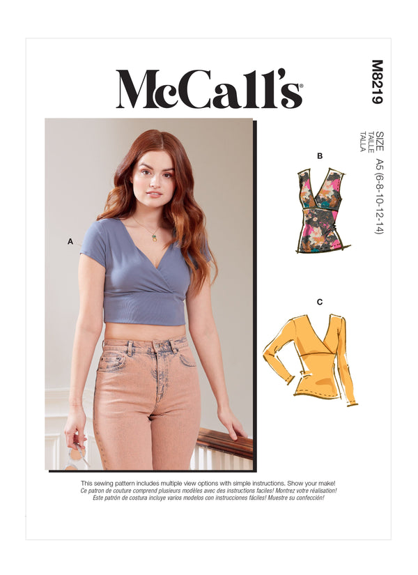 McCall’s Misses Top Sewing Pattern M8219
