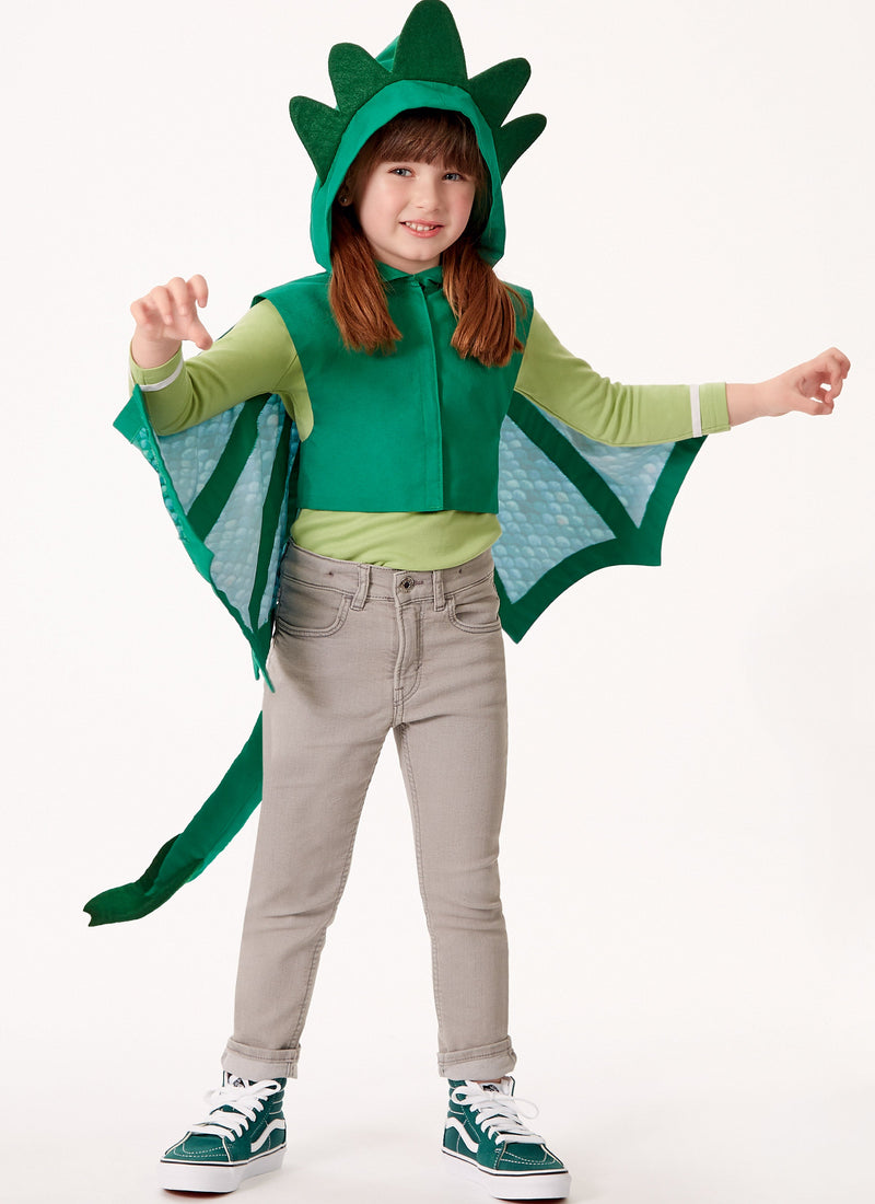 McCall’s Kids Dragon Cape And Mask Sewing Pattern M8225