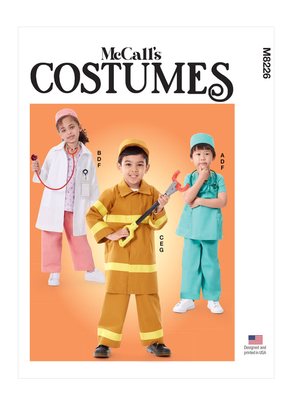 McCall’s Children's First Responder Costume Sewing Pattern M8226