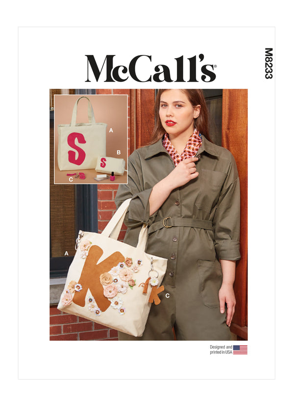 McCall’s Tote, Zipper Case And Key Ring Sewing Pattern M8233