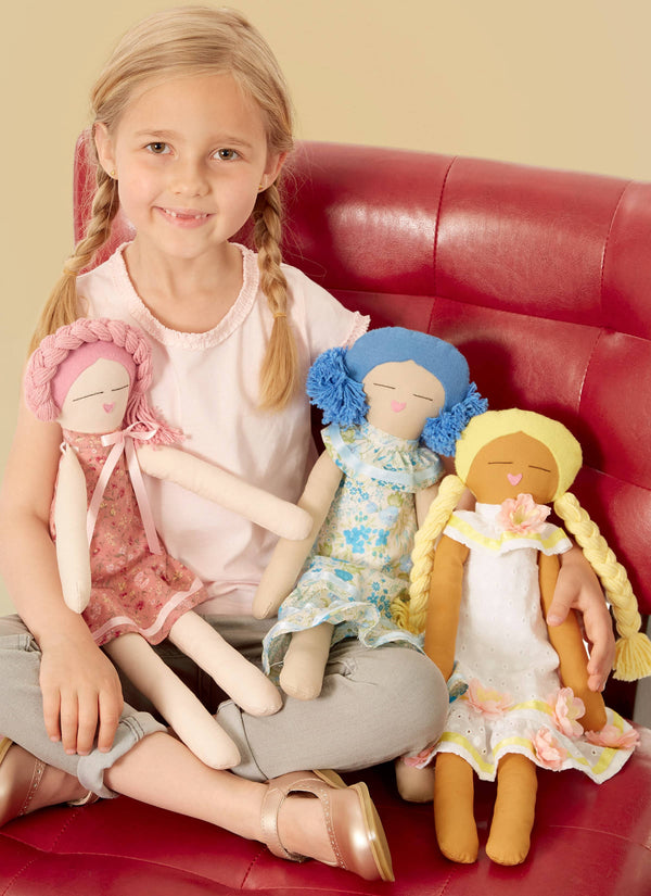 McCall’s 18" Cloth Dolls Sewing Pattern M8235