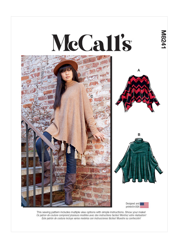 McCall’s Misses Tops Sewing Pattern M8241