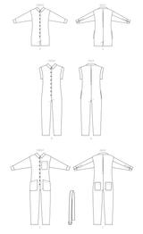 McCall’s Misses And Women's Romper, Jumpsuits And Belt Sewing Pattern M8243