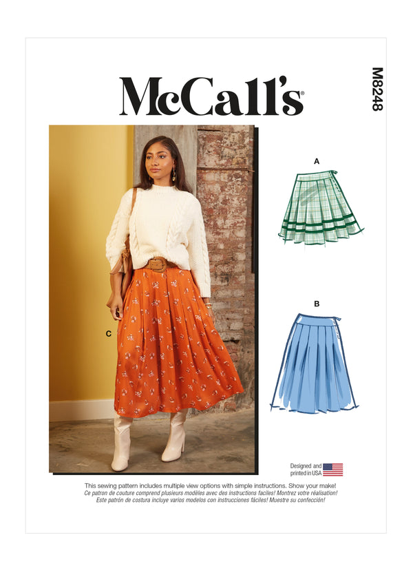 McCall’s Misses Skirts Sewing Pattern M8248