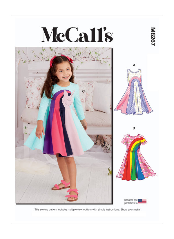 McCall’s Children's Knit Dresses Sewing Pattern M8267