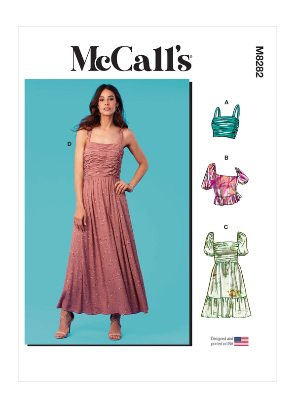 McCall’s Misses Tops And Dresses Sewing Pattern M8282