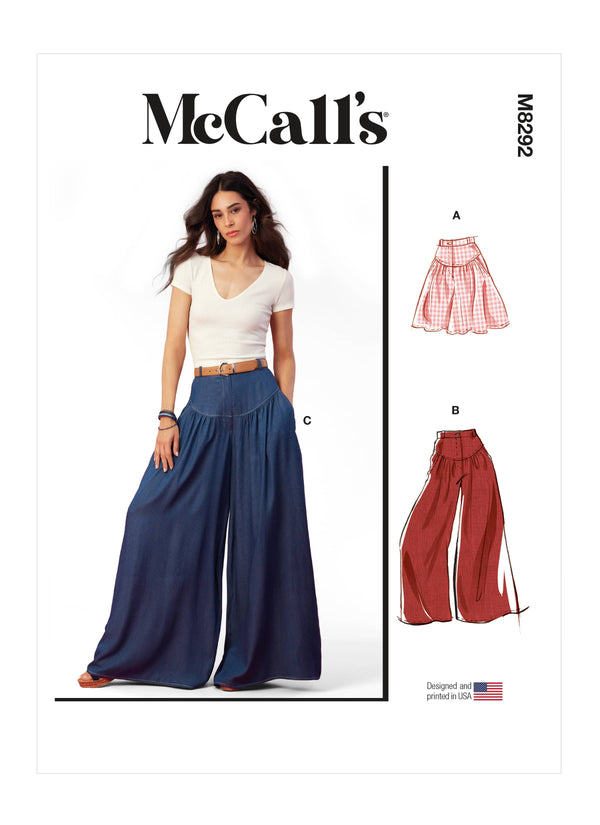 McCall’s Misses Shorts And Pants Sewing Pattern M8292