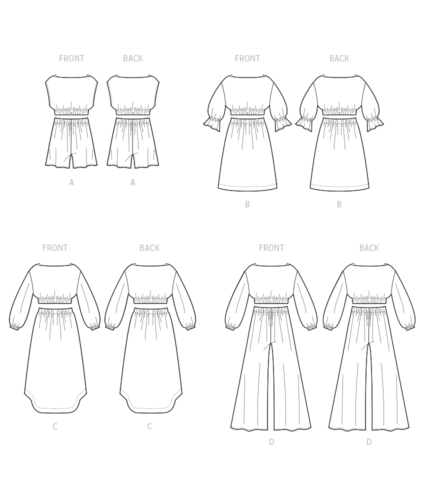 McCall’s Girls Tops, Skirts, Shorts And Pants Sewing Pattern M8295