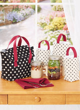 McCall’s Lunch Bag, Glass Jar Sacks And Napkin Sewing Pattern M8297