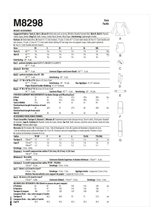 McCall’s Misses Accessories Sewing Pattern M8298