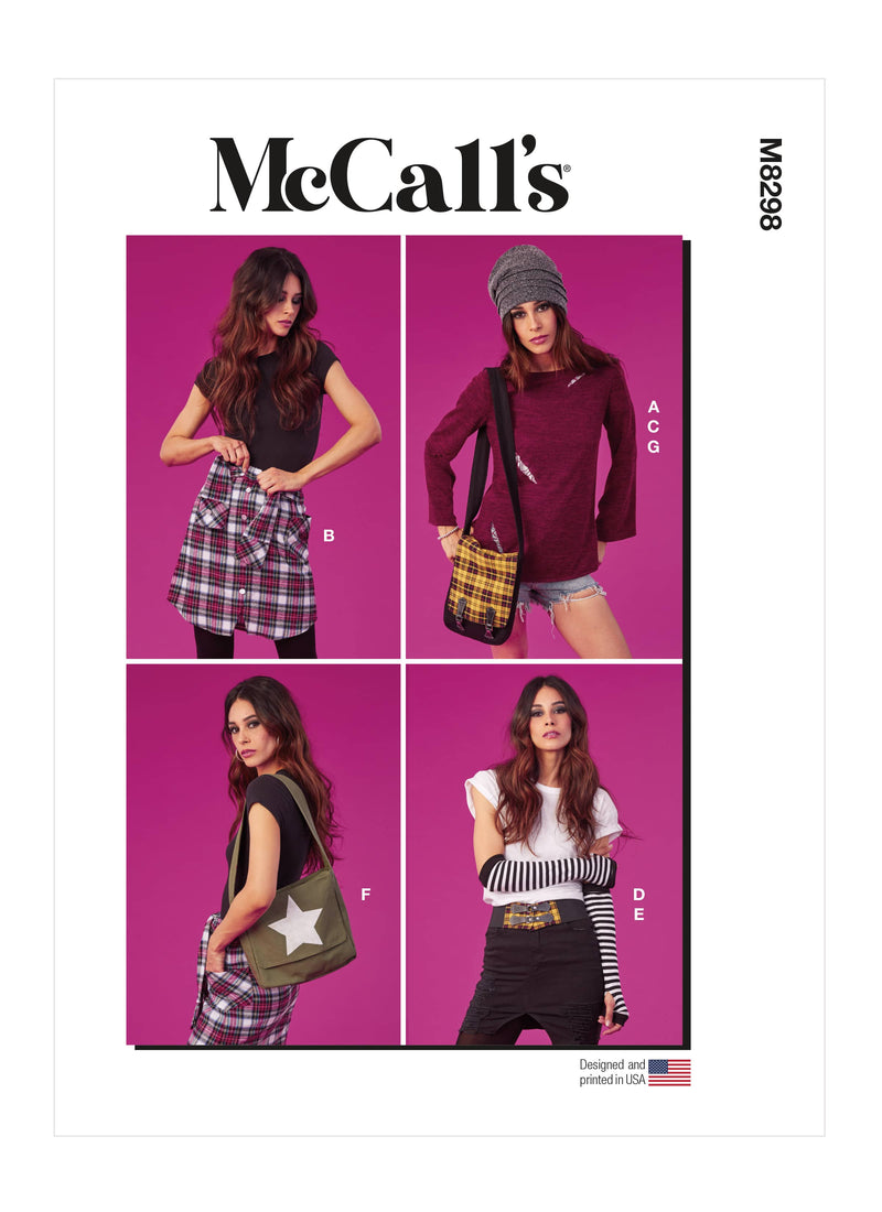 McCall’s Misses Accessories Sewing Pattern M8298