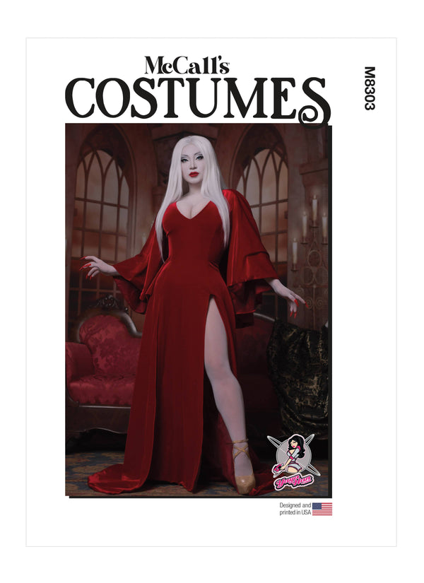 McCall’s Dress And Sleeved Cape By Yaya Han Sewing Pattern M8303