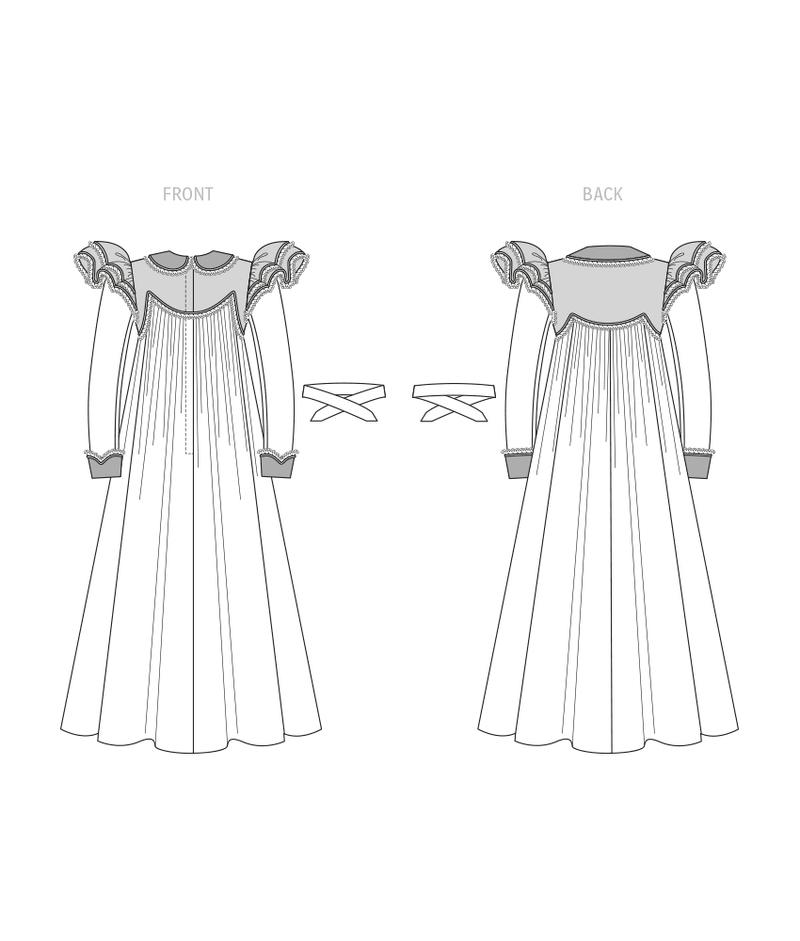 McCall’s 1890's Tea Dress And Belt Sewing Pattern M8304