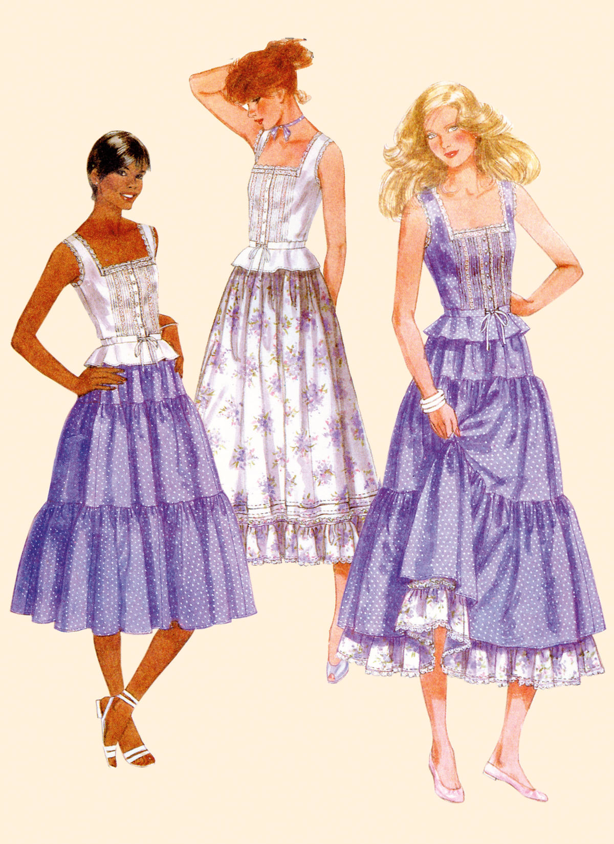 McCall’s Misses Top And Skirts By Laura Ashley Sewing Pattern M8306