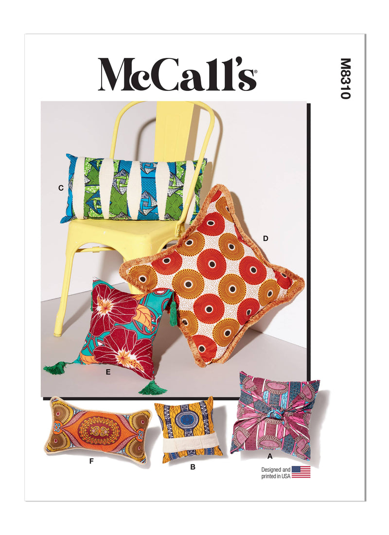 McCall’s Pillows Sewing Pattern M8310