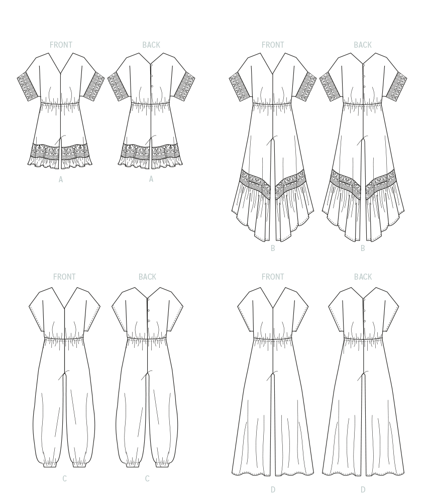 McCall’s Girls Romper And Jumpsuits Sewing Pattern M8317