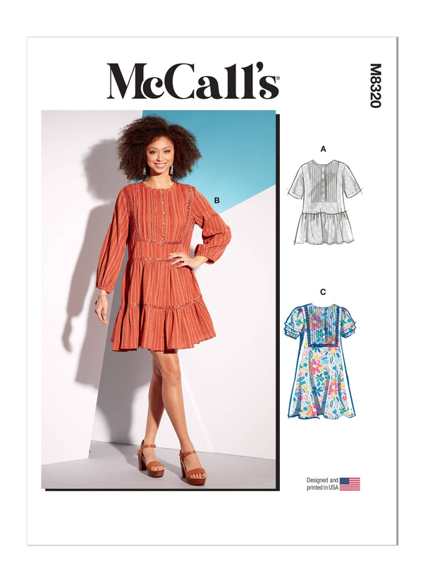 McCall’s Misses Tunic And Dresses Sewing Pattern M8320