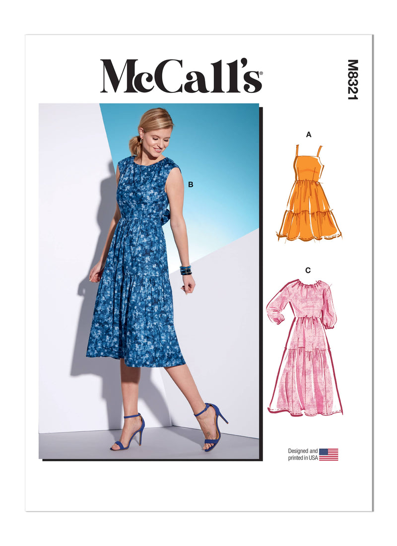 McCall’s Misses Dresses Sewing Pattern M8321