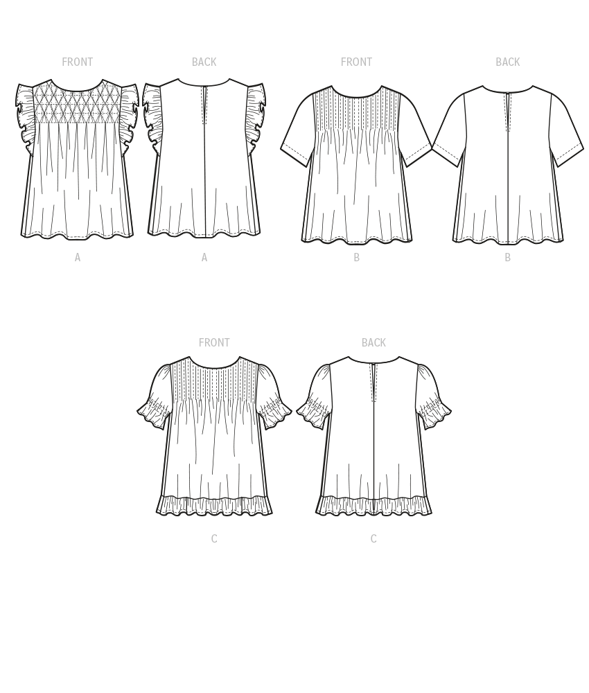 McCall’s Misses Tops Sewing Pattern M8325