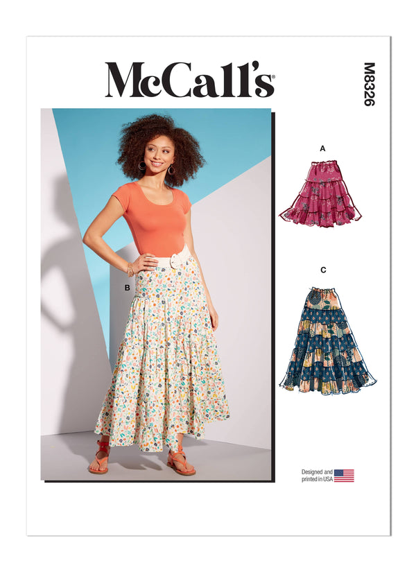 McCall’s Misses Skirts Sewing Pattern M8326