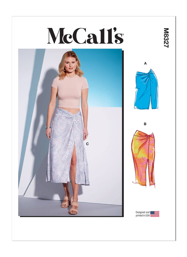 McCall’s Misses Knit Skirts Sewing Pattern M8327