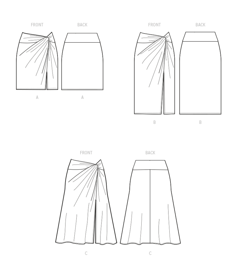 McCall’s Women's Knit Skirts Sewing Pattern M8328