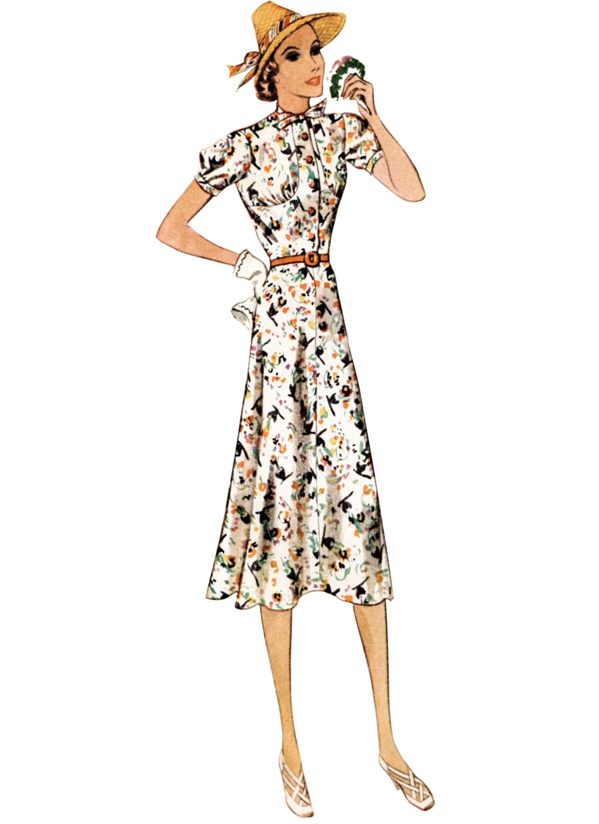 McCall’s Misses Vintage Dresses And Belt Sewing Pattern M8338