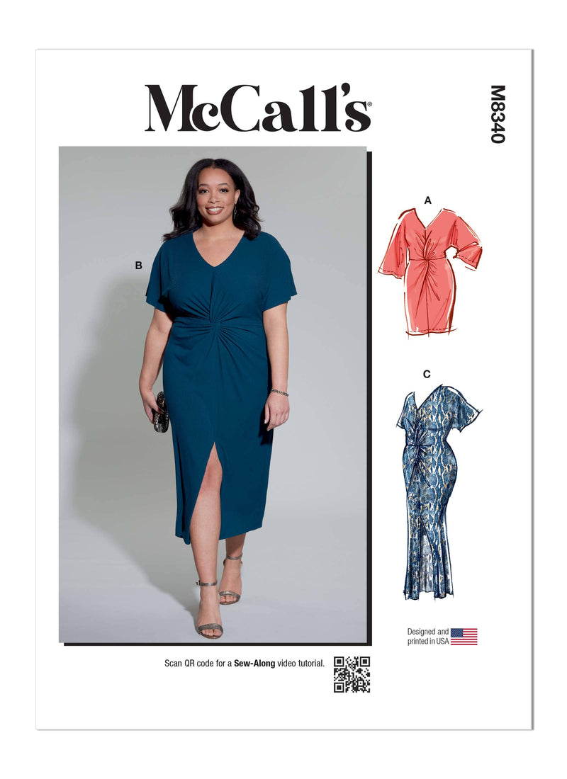 McCall’s Women's Knit Dress Sewing Pattern M8340