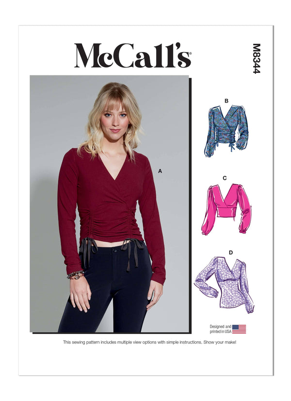 McCall’s Misses Knit Top Sewing Pattern M8344