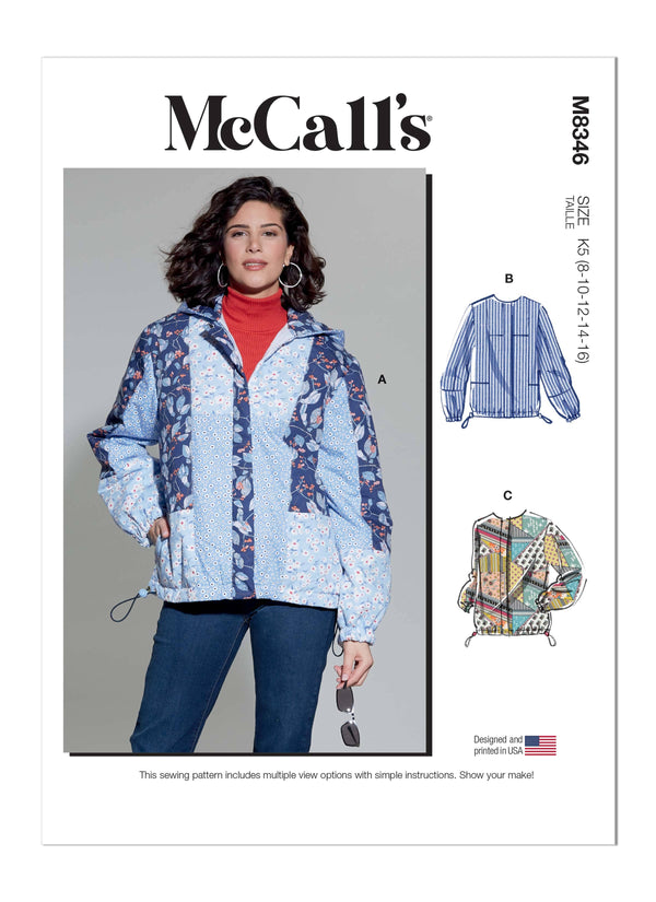 McCall’s Misses Jacket Sewing Pattern M8346