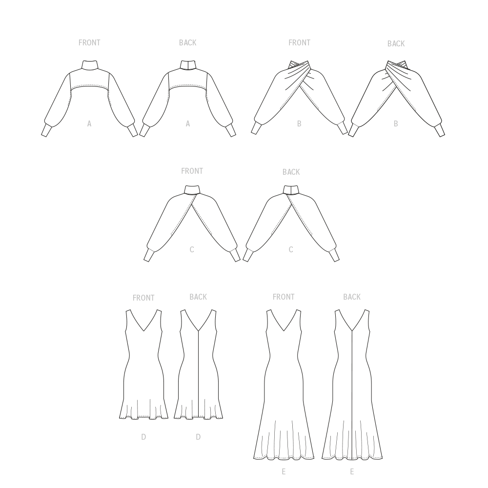 McCall’s Misses Dress And Shrug Sewing Pattern M8348