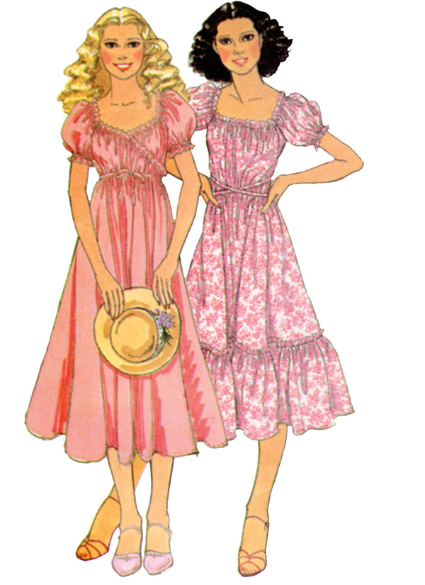 McCall’s Misses Vintage Wrap Dress By Laura Ashley Sewing Pattern M8358