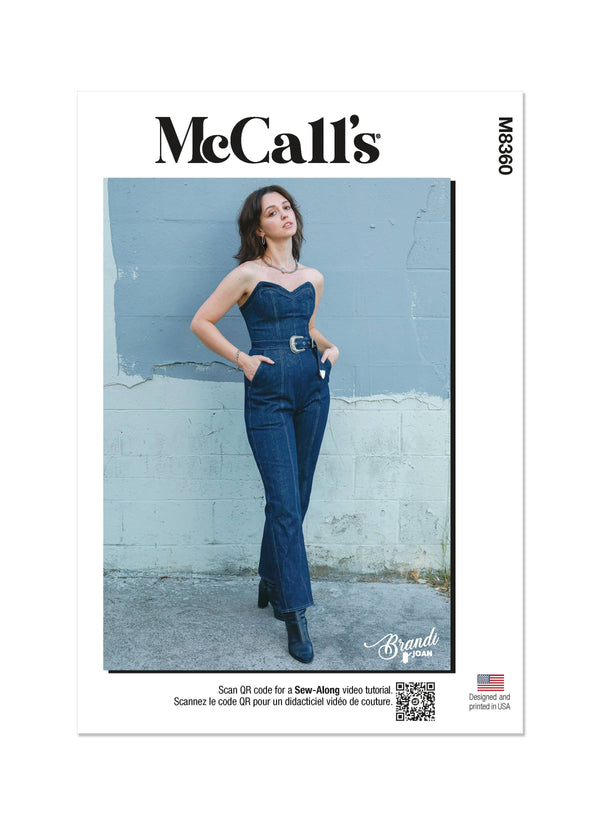 McCall’s Misses Jumpsuit By Brandi Joan Sewing Pattern M8360