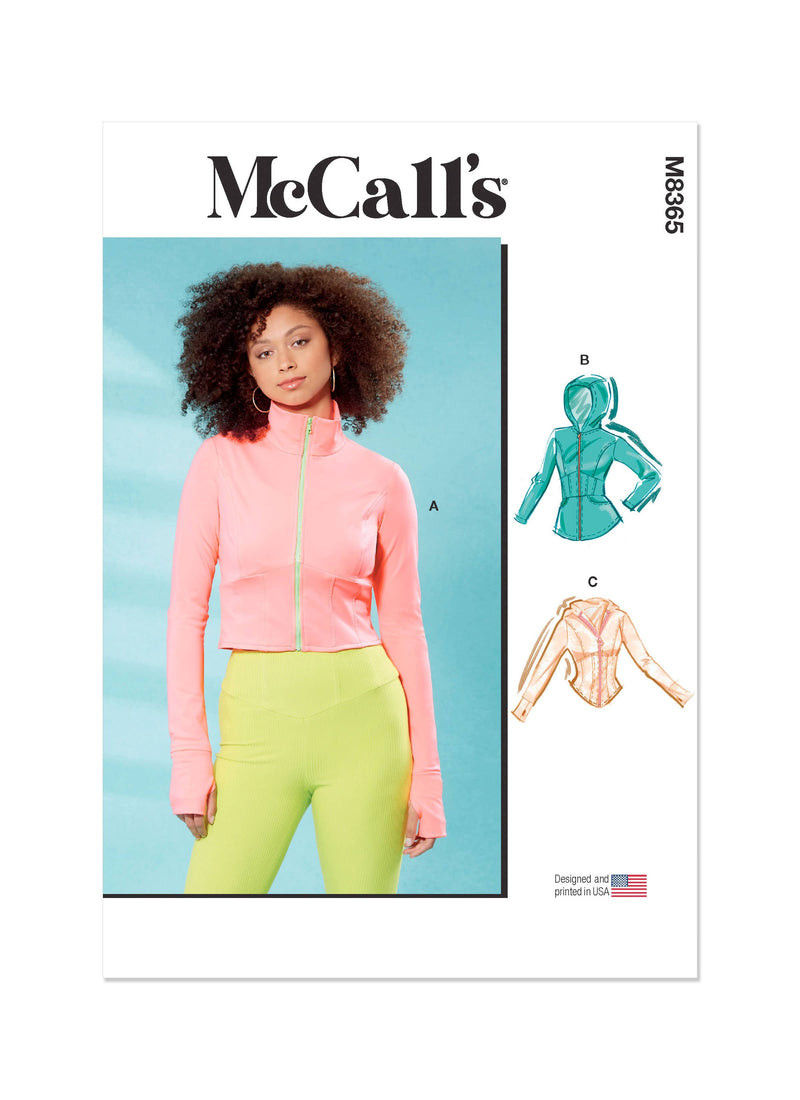 McCall’s Misses Knit Corset Style Jacket Sewing Pattern M8365