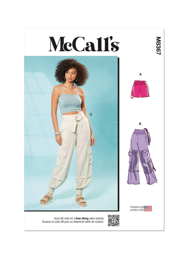 McCall’s Misses Pants And Shorts Sewing Pattern M8367
