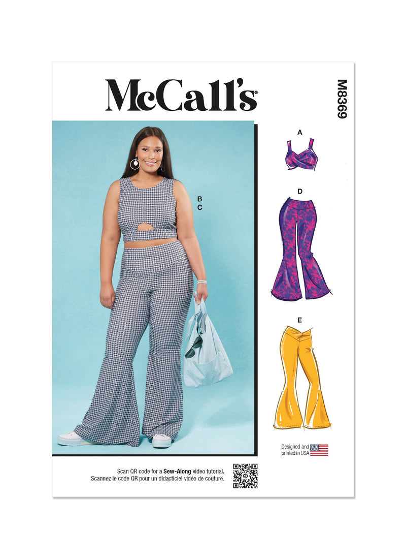 McCall’s WoMen's Knit Tops And Pants Sewing Pattern M8369
