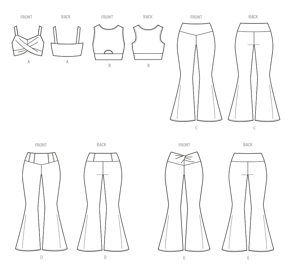 McCall’s WoMen's Knit Tops And Pants Sewing Pattern M8369