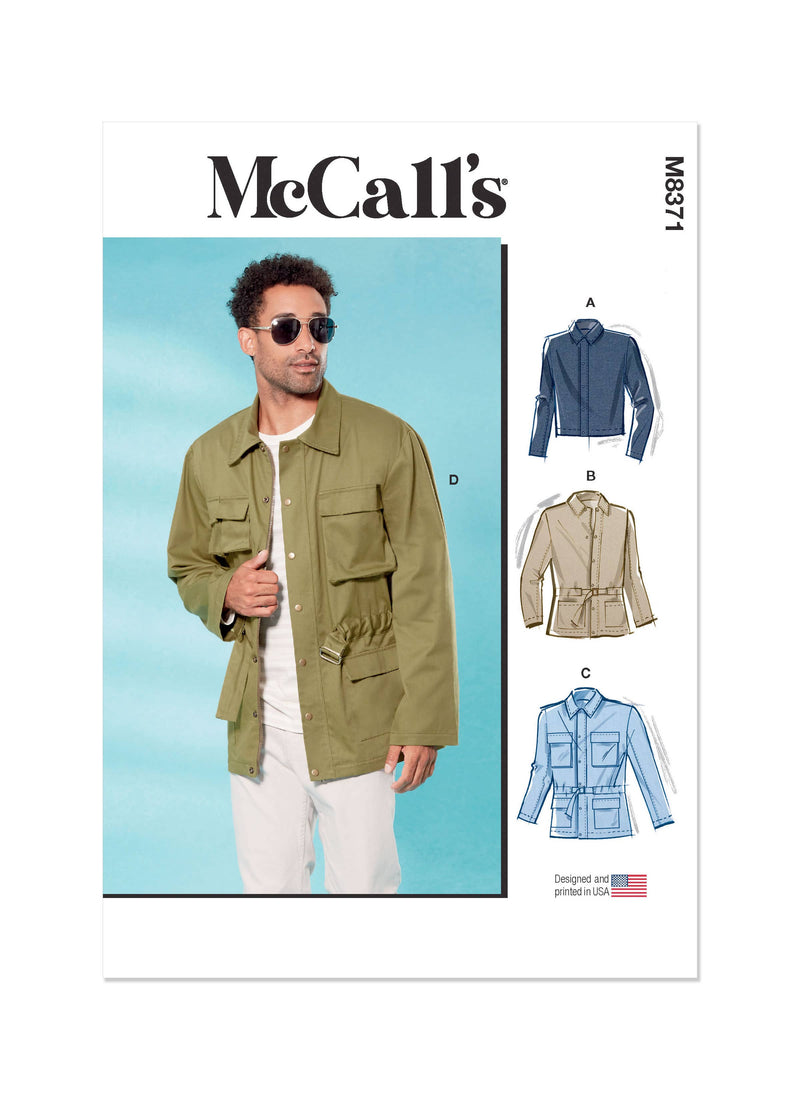 McCall’s Men's Jacket In Two Lengths Sewing Pattern M8371