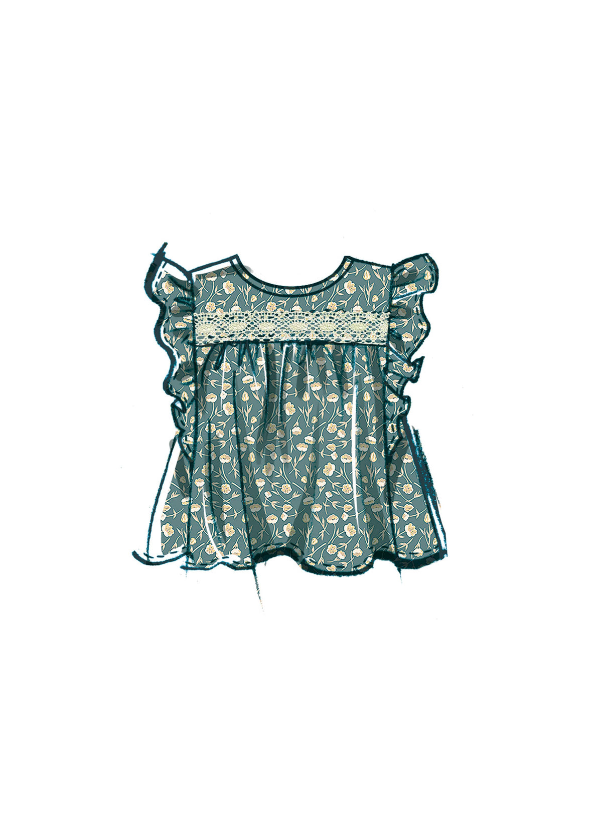 McCall’s Children's And Girls Top And Skirt Sewing Pattern M8373