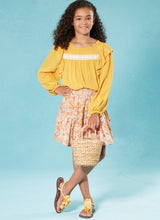 McCall’s Children's And Girls Top And Skirt Sewing Pattern M8373