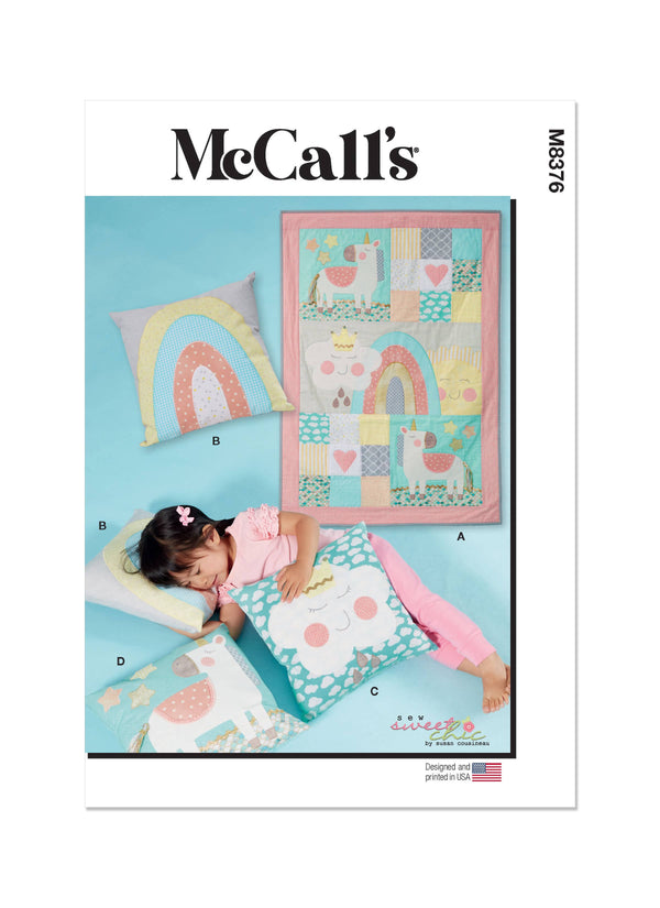 McCall’s Quilt Or Wall Hanging And Pillows Sew Sweet Chic By Susan Cousineau Sewing Pattern M8376