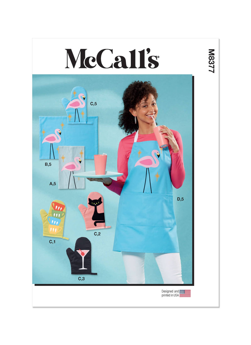 McCall’s Apron And Kitchen Accessories Sewing Pattern M8377