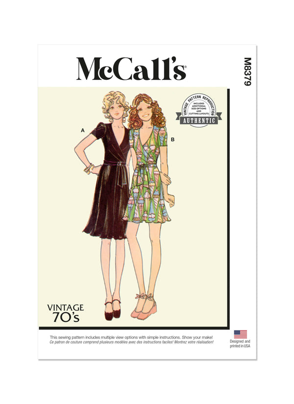 McCall’s Misses Knit Dress Sewing Pattern M8379