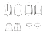 McCall’s Children's, Girls And Boys Rash Guard Bodysuit, Top, Shorts And Bikini Sewing Pattern M8395