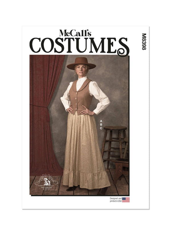 McCall’s Misses Costumes Sewing Pattern M8398