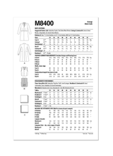 McCall’s Men's Costumes Sewing Pattern M8400