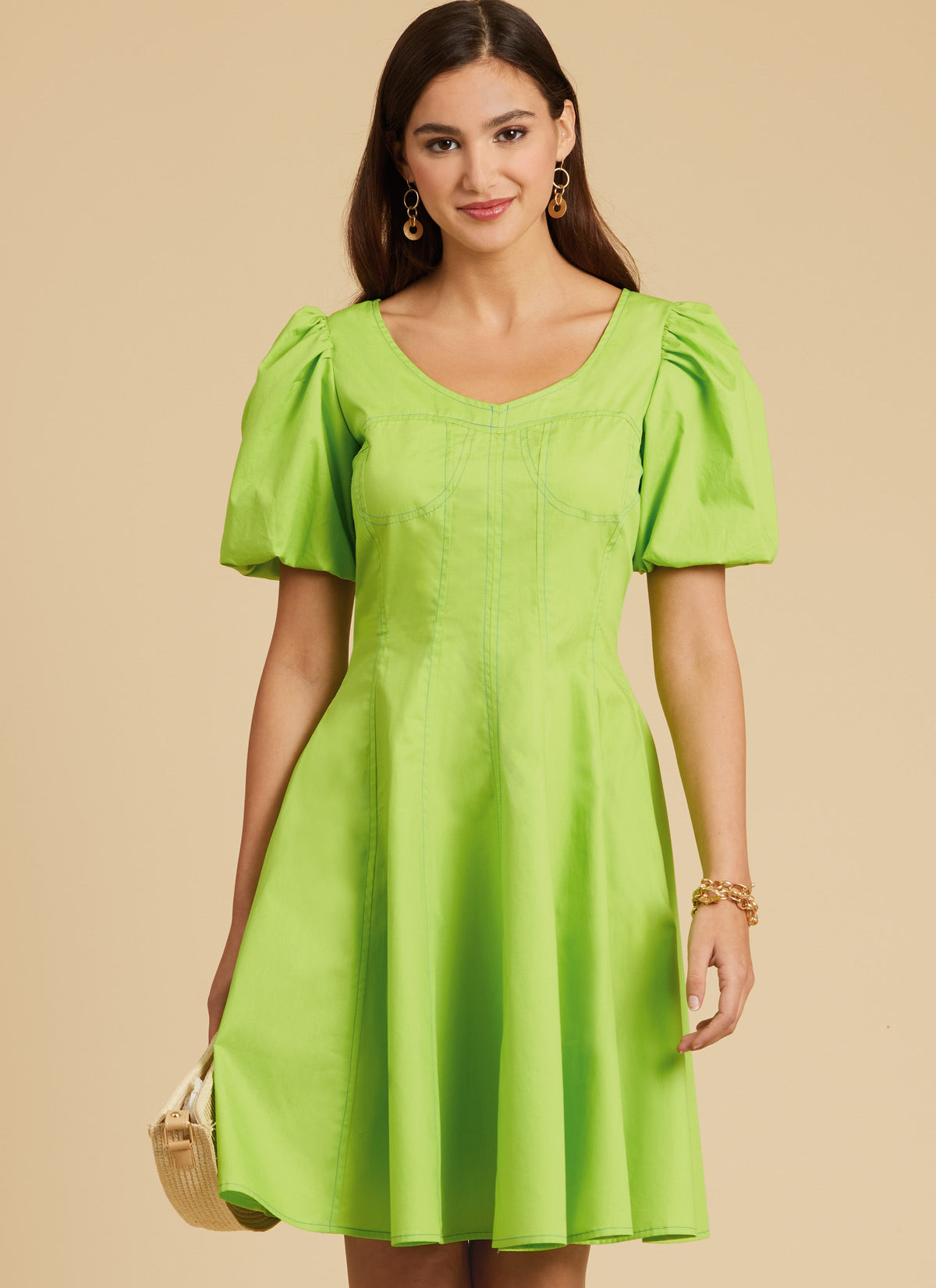 McCall’s MissesS Dress With Sleeve And Length Variations Sewing Pattern M8405