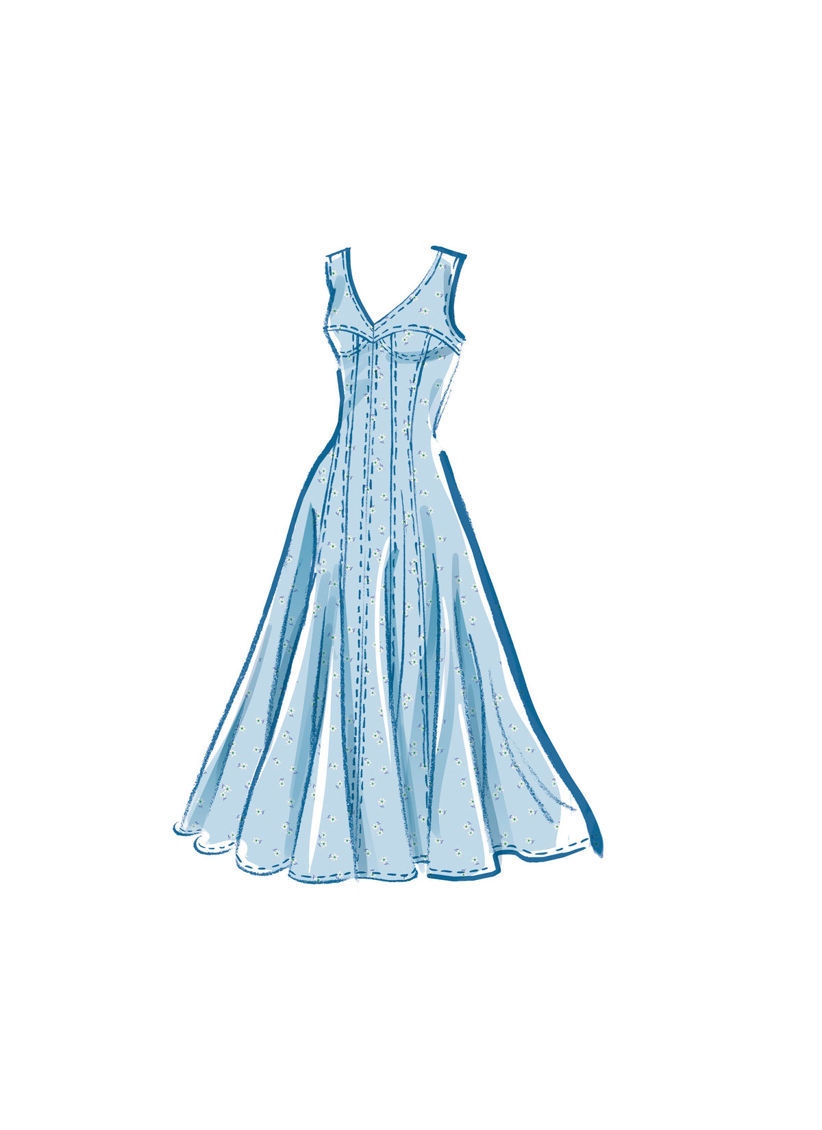 McCall’s MissesS Dress With Sleeve And Length Variations Sewing Pattern M8405