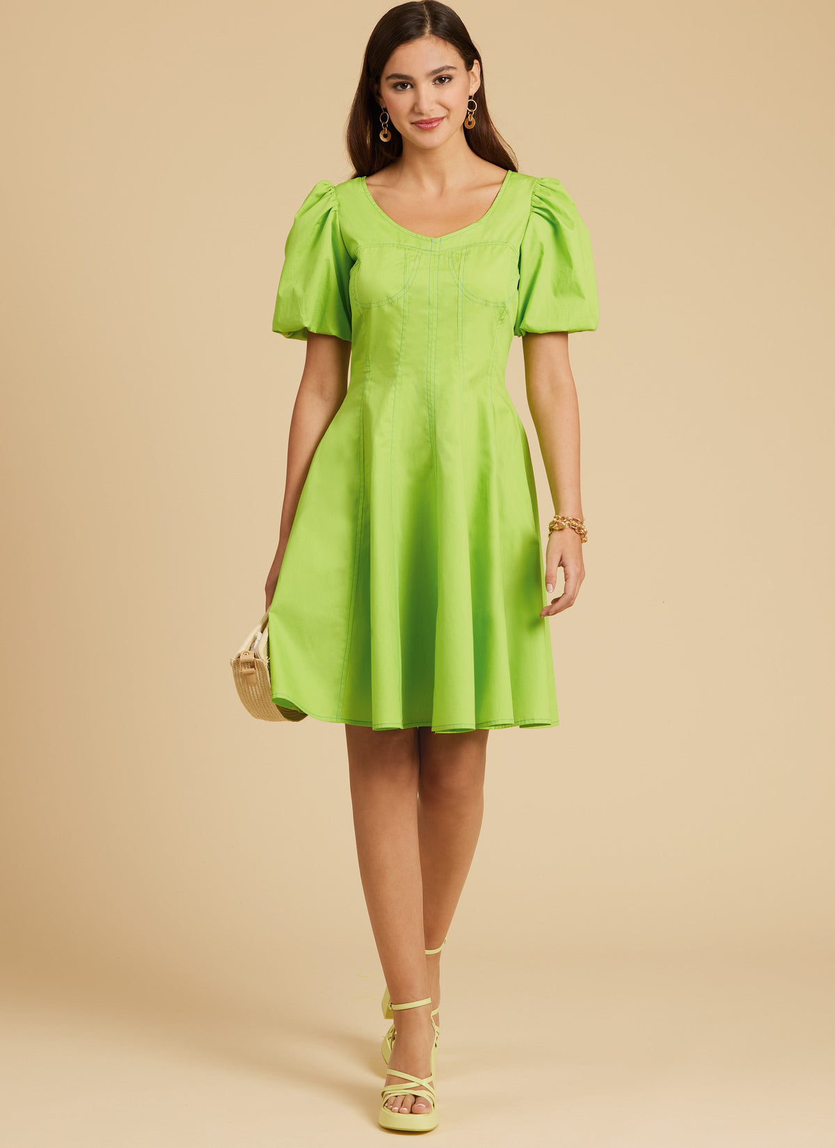 McCall’s MissesS Dress With Sleeve And Length Variations Sewing Pattern M8405